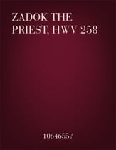 Zadok the Priest, HWV 258 SSAATTBB Vocal Score cover